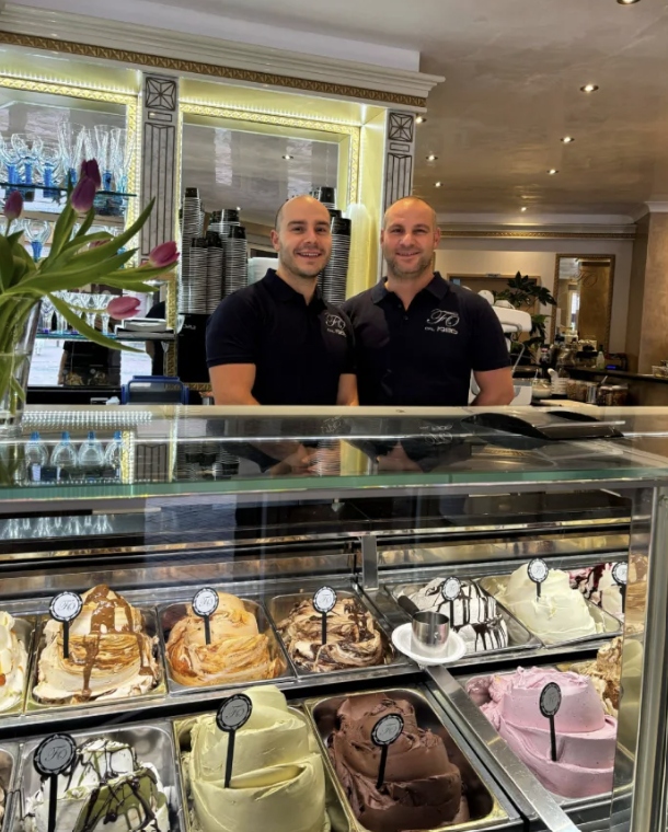 Eiscafé Orrico Inhaber Stefano und Francesco